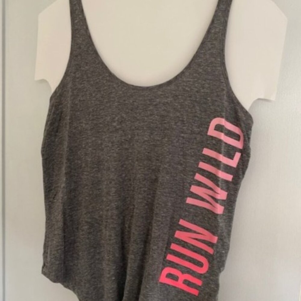 Old Navy Gray Run Wild Graphic Tank Top